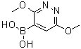 structure of CAS# 1015480-87-1, (3,6-二甲氧基哒嗪-4-基)硼酸