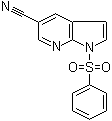 structure of CAS# 1015608-95-3, 1-(苯磺酰基)-1H-吡咯并[2,3-b]吡啶-5-甲腈