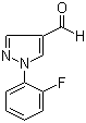 structure of CAS# 1015845-52-9, 1-(2-氟苯基)-1H-吡唑-4-甲醛