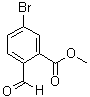 structure of CAS# 1016163-89-5, 5-溴-2-甲酰基苯甲酸甲酯