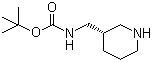 structure of CAS# 1016167-99-9, (S)-[[哌啶-3-基]甲基]氨基甲酸叔丁酯