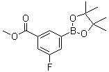structure of CAS# 1016979-31-9, 3-氟-5-甲氧羰基苯硼酸频哪醇酯