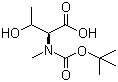 structure of CAS# 101759-72-2, N-叔丁氧羰基-N-甲基-L-苏氨酸