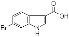structure of CAS# 101774-27-0, 6-溴吲哚-3-羧酸