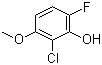 structure of CAS# 1017777-60-4, 2-氯-6-氟-3-甲氧基苯酚