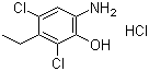 CAS # 101819-99-2, 2,4-Dichloro-3-ethyl-6-aminophenol hydrochloride