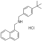 CAS # 101828-08-4, N-[[4-(1,1-Dimethylethyl)phenyl]methyl]-1-naphthalenemethanamine hydrochloride