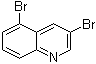 structure of CAS# 101861-59-0, 3,5-Dibromoquinoline