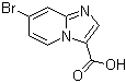 structure of CAS# 1019021-93-2, 7-溴咪唑并[1,2-a]吡啶-3-羧酸