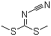 CAS # 10191-60-3, N-Cyanoimido-S,S-dimethyl-dithiocarbonate, S,S-Dimethyl cyanoimidodithiocarbonate, N-Cyano-S,S-dimethyldithioimidocarbonate, {[Bis(methylthio)methylene]amino}(nitrilo)methane