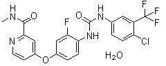 structure of CAS# 1019206-88-2, 瑞格菲尼水合物