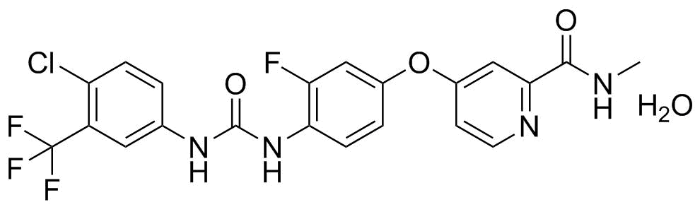 Regorafenib monohydrate molecular structure (CAS 1019206-88-2)