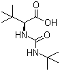 structure of CAS# 101968-85-8, N-tert-Butylcarbamoyl-L-tert-leucine