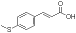 对甲硫基肉桂酸分子结构 (CAS 102016-58-0)