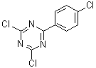 CAS # 10202-46-7, 4,6-Dichloro-2-(4-chlorophenyl)-1,3,5-triazine, 2,4-Dichloro-6-(4-chlorophenyl)-1,3,5-triazine