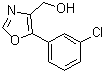 5-(3-Chlorophenyl)-4-oxazolemethanol molecular structure (CAS 1020252-88-3)
