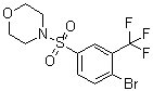 structure of CAS# 1020253-04-6, 4-[[4-Bromo-3-(trifluoromethyl)phenyl]sulfonyl]morpholine