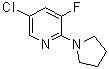 CAS # 1020253-18-2, 5-Chloro-3-fluoro-2-(1-pyrrolidinyl)pyridine
