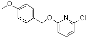 structure of CAS# 1020253-23-9, 2-氯-6-[(4-甲氧基苯基)甲氧基]吡啶