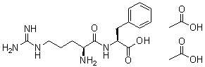 structure of CAS# 102029-92-5, L-精氨酰-L-苯丙氨酸二乙酸盐