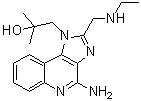 4-Amino-2-[(ethylamino)methyl]-alpha,alpha-dimethyl-1H-imidazo[4,5-c]quinoline-1-ethanol molecular structure (CAS 1020412-43-4)