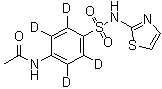 CAS 登录号：1020718-91-5, N-[4-[(2-噻唑基氨基)磺酰基]苯基-2,3,5,6-d<sub>4</sub>]乙酰胺