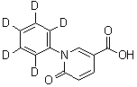 CAS # 1020719-24-7, 1,6-Dihydro-6-oxo-1-(phenyl-2,3,4,5,6-d<sub>5</sub>)-3-pyridinecarboxylic acid