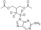 CAS 登录号：1020719-42-9, 2-[2-(2-氨基-9H-嘌呤-9-基)乙基-1,1,2,2-d<sub>4</sub>]-1,3-丙二醇二乙酸酯