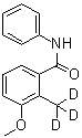 CAS 登录号：1020719-60-1, 3-甲氧基-2-(三氘甲基)-N-苯基苯甲酰胺
