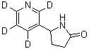 5-(3-Pyridinyl-2,4,5,6-d<sub>4</sub>)-2-pyrrolidinone molecular structure (CAS 1020719-70-3)