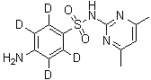 CAS 登录号：1020719-82-7, 4-氨基-N-(4,6-二甲基-2-嘧啶基)苯磺酰胺-2,3,5,6-d<sub>4</sub>