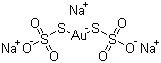 金硫代硫酸钠分子结构 (CAS 10210-36-3)