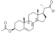 CAS 登录号：10211-88-8, (20S)-3beta-乙酰氧基孕甾-5-烯-20-甲醛