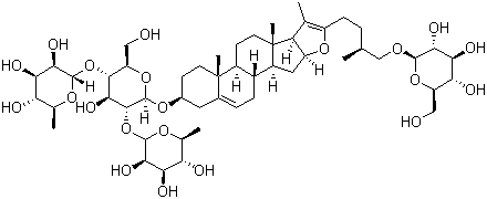 CAS 登录号：102115-79-7, 伪原薯蓣皂甙, 伪原薯蓣皂苷