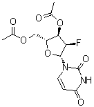 structure of CAS# 10212-13-2, 3',5'-二-O-乙酰基-2'-脱氧-2'-氟尿苷