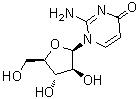 structure of CAS# 10212-30-3, 2-氨基-1-beta-D-呋喃阿拉伯糖基-4(1H)-嘧啶酮