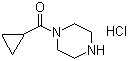 structure of CAS# 1021298-67-8, 1-(环丙基羰基)哌嗪盐酸盐