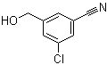 structure of CAS# 1021871-35-1, 3-氯-5-(羟甲基)苯甲腈
