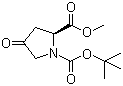 structure of CAS# 102195-80-2, N-Boc-4-氧代-L-脯氨酸甲酯