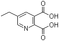 structure of CAS# 102268-15-5, 5-乙基吡啶-2,3-二羧酸