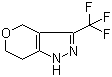 structure of CAS# 1022931-45-8, 3-(Trifluoromethyl)-1,4,6,7-tetrahydropyrano[4,3-c]pyrazole