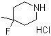 structure of CAS# 1023305-87-4, 4-氟-4-甲基哌啶盐酸盐