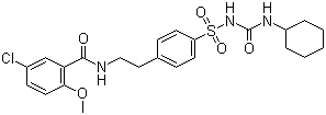 structure of CAS# 10238-21-8, Glyburide