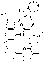 structure of CAS# 102396-24-7, Jasplakinolide