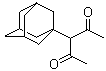 structure of CAS# 102402-84-6, 3-(1-金刚烷基)-2,4-戊二酮