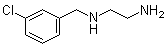 structure of CAS# 102450-75-9, N1-[(3-Chlorophenyl)methyl]-1,2-ethanediamine