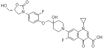 structure of CAS# 1025097-10-2, Cadazolid