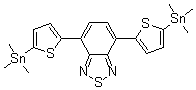 structure of CAS# 1025451-57-3, 4,7-Bis(2-trimethylstannylthien-5-yl)-2,1,3-benzothiadiazole