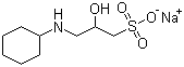 structure of CAS# 102601-34-3, 3-(环己氨基)-2-羟基-1-丙磺酸钠盐