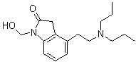 CAS # 1027600-42-5, 4-[2-(Dipropylamino)ethyl]-1,3-dihydro-1-(hydroxymethyl)-2H-indol-2-one